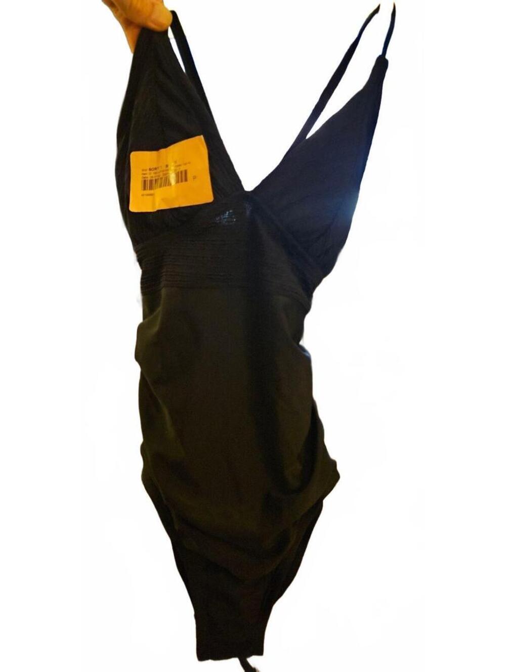 NEW - Kona Sol Solid Black One Piece Swimsuit Size XS - NWT (was $40)